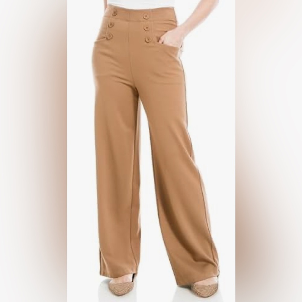 Max Studio Wide Leg Sailor Pants